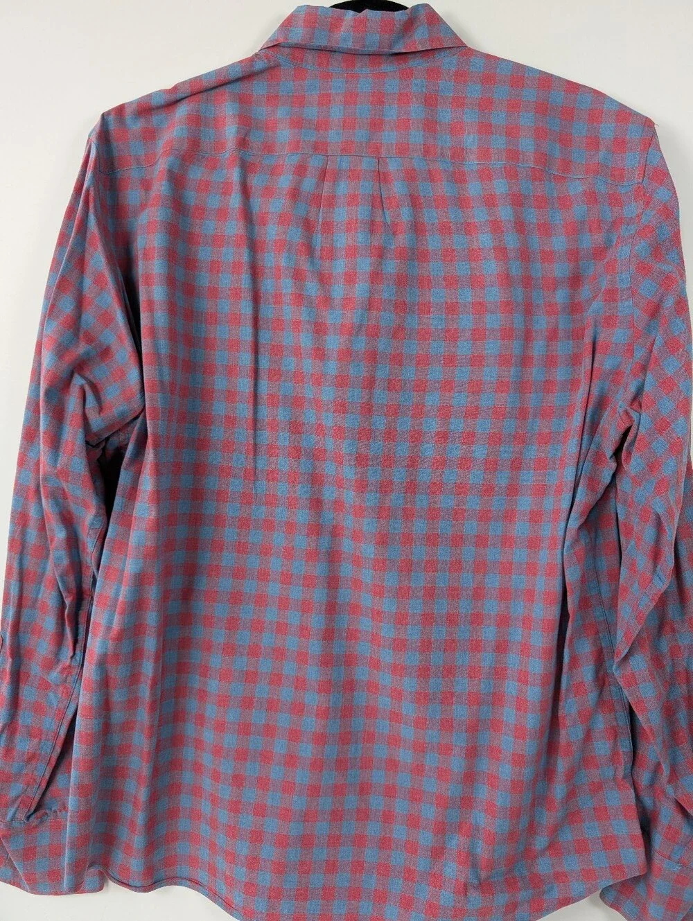 J. Crew Blue and Pink Check Button-Down Shirt